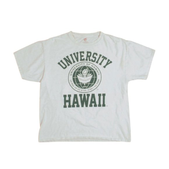 Hanes Other - University Of Hawaii Classic Seal White Men's Hawaiian Tee